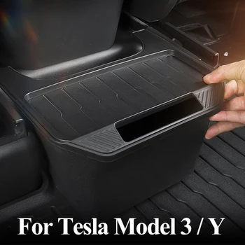 Galiniai Konsolė Laikymo Dėžutė Tesla Model Y 2022 2023 Automobilio Konsolės Organzier Dėklas Po Sėdyne Atveju Šiukšliadėžės Automobilių Reikmenys