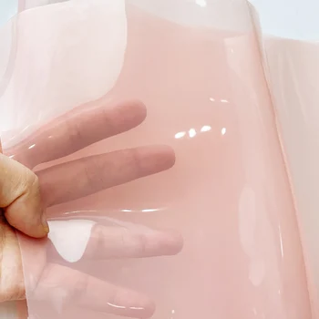 Holografinis vinilo medžiaga TPU maišo medžiaga skaidri dirbtiniais odos lapo siuvimo PVC 