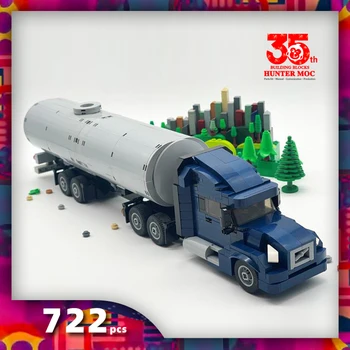 HtMoc Kuro Tanklaivis bortinis sunkvežimis blokai greitis čempionų ss sunkvežimių, krovininių automobilių žaislai bakas sunkvežimių transportuotojo žaislas ss automobilių plytos