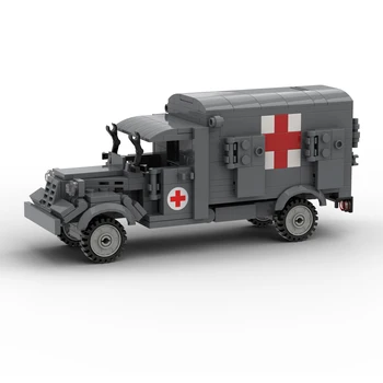 II pasaulinio Karo vokietijos Opels Blitz Srityje, Greitosios medicinos pagalbos Transporto priemonių Ss ww2 Karinių Sunkvežimių Blokai Modelis Plytų Žaislai Dovana