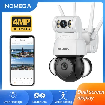 INQMEGA 4MP WIFI Stebėjimo Kamera, Apsaugos Kamera, Lauko Kamera Kulka ir dome PTZ 2 in 1 Nauja Fotoaparato Atvykimas
