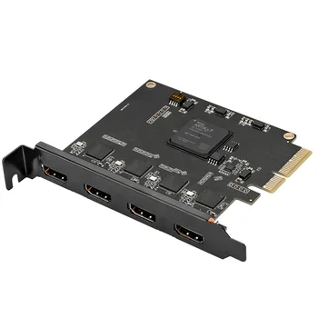 IOCREST Quad HD MI Video Capture Card PCI-e x4 Sąsaja Multi-Kanalo Transliacija