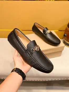 Italijos Dizaineris prabangių vyriškų drabužių Butas batai mokasīni, laisvalaikio natūralios odos Atsitiktinis suknelė, batai Vairavimo batai