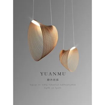 Italų dizaineris restoranas liustra 2023 naujas kambarį lempos Šiaurės mediena, meno kūrybos tylus vėjo baro stalo lempa