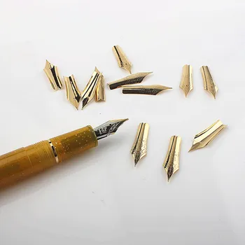 JinHao Herojus Plunksnų 26mm 5 Vnt Herojus Yong Sheng Majohn Fontanas Pen Universalus Pakeisti Smilgos (Lenktas) 1,0 mm F, EF 0.38 mmTip