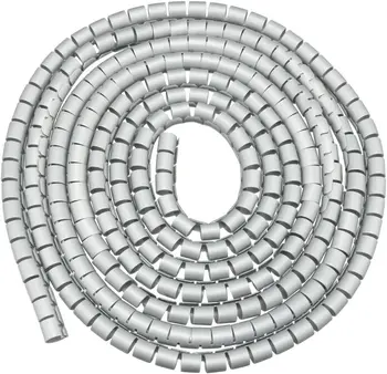 Keszoox Spiralės Wire Wrap Laidą Suvyniokite Laidą 3/8-inch x 10ft Polietileno Vamzdžiai Kompiuterio Kabelis