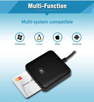 Kontaktai USB IC EMV Chip Smart Card Reader Rašytojas ACR39U-U1