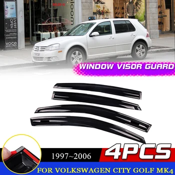 Langai, Durys Skydelis Volkswagen VW Miesto Golf 4 Mk4 1997~2006, Tentai, Saulės, Lietaus Antakių Dūmų Reflektoriai Guard Padengti Priedai