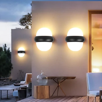 Lauko Sienos Šviesos diodų (LED) Fasadas Namų Dekoro Šviestuvas Kiemas Blizgesio Laiptų Miegamasis, Terasa, Veranda, Sodas Išorinės Sienos LED Lempos