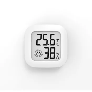 LCD Skaitmeninis Termometras su Drėgmėmačiu Patalpų Elektroniniai Kambario Temperatūros Drėgmės Matuoklis Jutiklis Vėžės Stotį Namų
