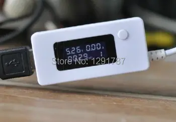 LCD USB Įkroviklio Talpa Dabartinis Įtampos Testeris, Matuoklis voltmeter ammeter telefono galia bankas
