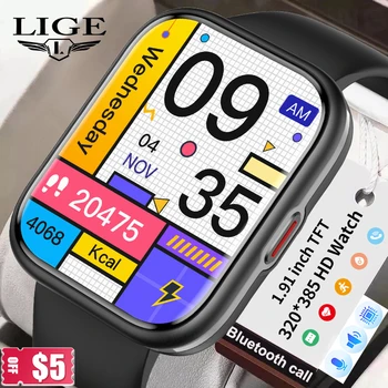 LIGE 2023 NAUJAS Smart Watch Vyrai Moterys NFC Laikrodžiai 
