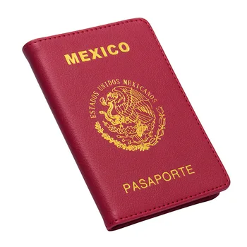 Mados Meksika Paso Turėtojas Moterų, Vyrų, Kelionės Pasas, Padengti Verslo ID Kortelę Atveju, jei lėktuvo Bilietą Atveju Lašas Laivybos