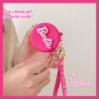 Mados Pink Barbie Monetos Rankinėje Raktų Grandinės Papildomų Ausinių Saugojimo Pakabukas Kuprinę Pečių Maišą Priedai Vaikams, Žaislai Mergaitėms