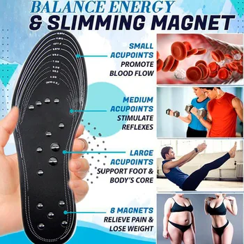 Magnetinio Masažas Vidpadis Arka Parama Flatfoot Premium Ortopedinių Vidpadžių Slėgio Judėjimo Pėdų Amortizavimą Pagalvėlės Vidpadžio
