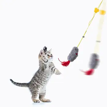 Modeliavimo Pelės Kačių Žaislai Juokinga Ištraukiama Kabinti Durų Tipas Katė Nulio Virvę Pelės Naminių Gyvūnų Reikmenys, Katės Interaktyvus Žaislas