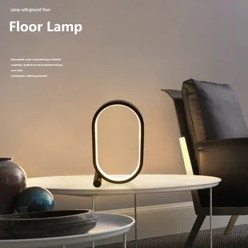 Modernus Žiedas Stalo Lempos 3 Spalvų Pritemdomi LED Nakties Šviesos Miegamojo Puošmena staliukas, Lempa USB Skaitymo Šviesos Namų Dekoro