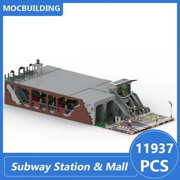 Modulinė Metro Stoties ir prekybos Centro Modelį Ss Statybos Blokus 