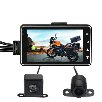 motociklo DVR kamera, motociklo ratai, vaizdo magnetofoną, motorinių dviračių 1080P full HD motociklo brūkšnys cam paramos black box