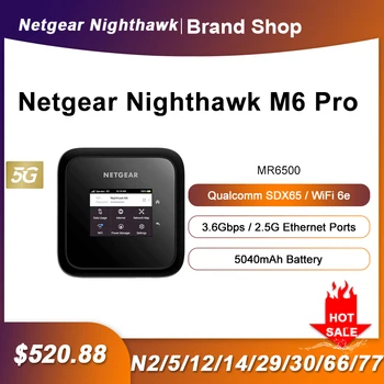 Nauja Netgear Nighthawk MR6500 M6 Pro Atrakintas, WiFi Maršrutizatorius Pasaulio 5G Juosta mmWave Sub6 WiFi6e 3.6 Gb / s 2.5 G Ethernet SDX65