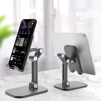 Naujas Atvykimo Metalo Folderable Nešiojamų Stalo Tablet Stand Telefono Turėtojas Liftable už Ebook Išmaniojo telefono Mygtukai Namų Mokymo Juoda Žalia