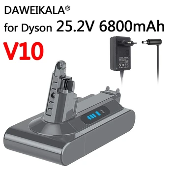 Naujas Dyson SV12 6800mAh 100Wh bateriją už Dyson V10 baterija V10 Absoliutus V10 Purus ciklonas V10 Baterija su krovikliu