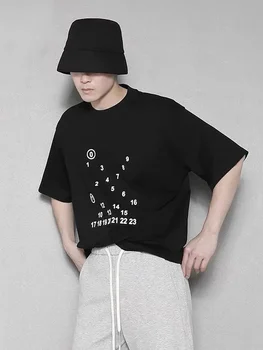 Naujas Skaitmeninis Spausdinimo Modelis T-Shirt Mados vyriški trumpomis Rankovėmis Aukštos Kokybės Atsitiktinis Moterų