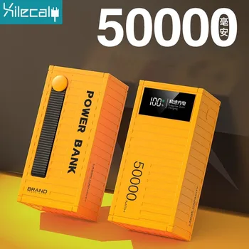 Nešiojamų Galia Banko 50000mAh Didelės Talpos Powerbank C TIPO 60W PD20W Super Greito Įkrovimo Telefoną batterie gauta iš 