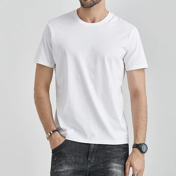 NĖRA.2 A1118 Hipster T-shirts Harajuku Balta Patogus Atsitiktinis Marškinėliai, Topai Drabužiai, vyriški trumpomis Rankovėmis