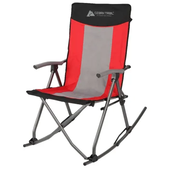 Ozark Takas Kempingas Supamoji Kėdė, Raudona stovyklos kėdės paplūdimio kėdės sulankstomas