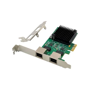 PCI-E X1 2.5 G Gigabit Server Tinklo plokštė RTL8125B Dual-Port Ethernet Tinklo plokštės Darbalaukio Serverio Tinklo plokštė
