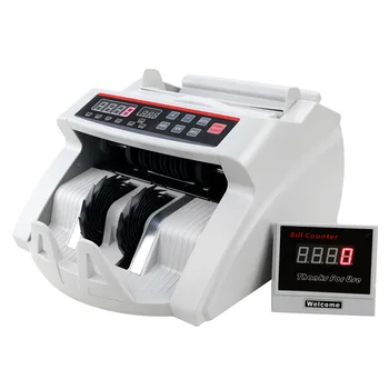 Pinigai Sąskaita Counter-1000 VNT./min 80W Valiuta grynųjų Pinigų Skaičiavimo Mašina UV MG Padirbtų banknotų Aptikimo su LED Ekranas
