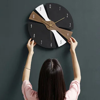 Prabanga Skaitmeninis Laikrodis Sienos Kabo Miegamojo Estetinės Dizaineris Kambarį Laikrodžio Mechanizmas Minimalistinio Relogio Skaitmeninis Apdaila