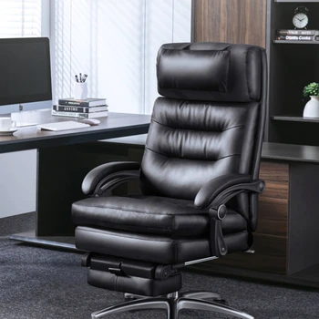 Prabangus Odinis Vykdomojo Biuro Kėdės Boss Recliner Kompiuterio Pasukama Biuro Kėdės Kėlimo Atlošas Stoelen Baldai WZ50OC