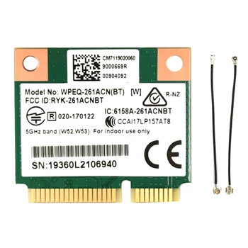 QCA6174 WPEQ-261ACN(BT) WIFI Kortelę+IPEX4 Į IPEX1 Kabelis 802.11 AC 867M QCA6174 Bluetooth WIFI 4.2 5 Mini Pcie Card