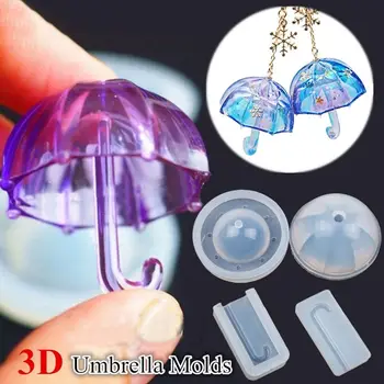 Rankų darbo Amatų Silikono 3D Epoksidinės Formų Papuošalai Įrankis Skėčio Formos Papuošalai Priėmimo UV Dervos Sluoksnį
