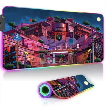 RGB ASUS ROG Pelės Mygtukai Žaidimų Kompiuterių Priedai Kilimėlis Klaviatūra su Apšvietimu LED Gabinete Žaidėjus Kilimų Tapis De Souris Stalas Kilimėlis