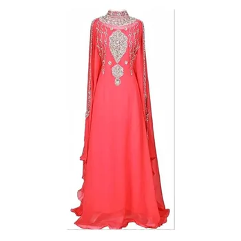 Rožinė Kaftans Farasha Abaja Suknelė Dubajuje Maroke Labai Išgalvotas Ilga Suknelė Europos ir Amerikos Mados Tendencija