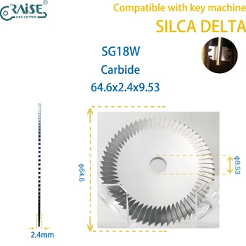 SILCA DELTA Klavišas Mašinos, Frezavimo Cutter SG18W pjovimo varantys Spynų Įrankiai Antrinėje rinkoje