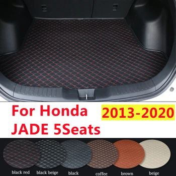 SJ Pasirinktinis Tilptų Honda JADE 5Seats 2013-2014-2020 Vandeniui Automobilio bagažo skyriaus Kilimėlis AUTO Uodega Įkrovos Dėklą Linijinių Krovinių Kilimo Raštas Padas