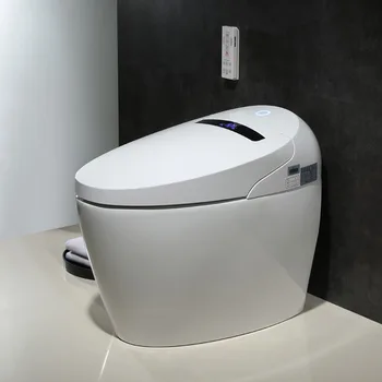 Smart tualetas tualetas sifonas tipas nulinis vandens slėgio reikia, tualeto dangtį, uždarykite ir flush automatiškai