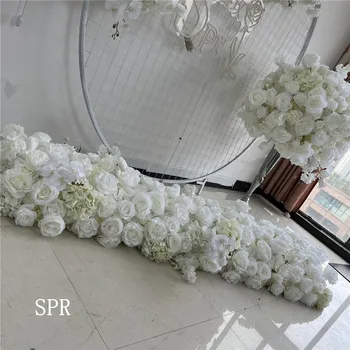 SPR Apdailos Balto Dramblio kaulo Susitarimą Prekių Dirbtinių Rožių Hydrangea Gėlių Etape Renginių, Vestuvių Įėjimo Vartų