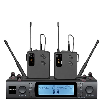 ST-9912 UHF Stereo bevielės Stebėjimo sistemos Etapo Dainininkas Gitaros Studija Juostos Veiklos ausies stebėjimo sistema