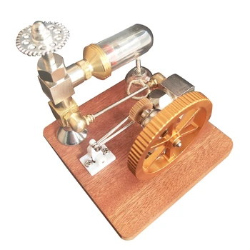 Stirlingo Variklio Modelis, Reguliuojamas Greitis Su Vertikaliai Smagratis Fizikos Galia Mokslo Eksperimentas Variklio Žaislas Berniukams Dovana