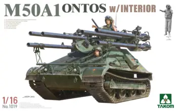 Takom 1019 Masto 1/16 M50A1 Ontos w/Interjero Modelis Kit