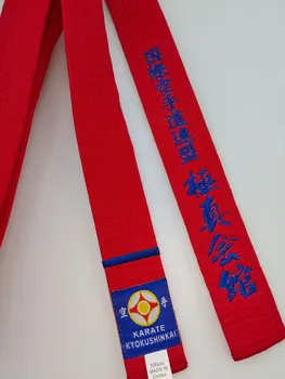 Tarptautinis Karatė Federacijos Kyokushi Diržai IKF Sporto Raudona juosta 1,6 m-4.6 m Pločio 4cm Individualų Išsiuvinėti Tekstą Kinijos padaryti
