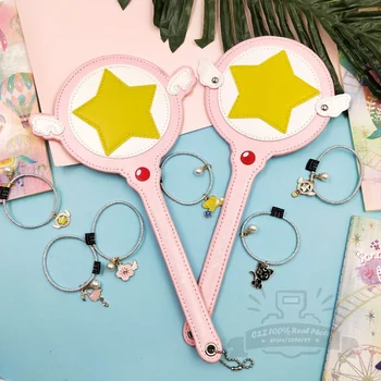 Tik Dovana Cardcaptor Sakura Magic Wand Pu Kortelės Atveju, jei Autobusas Kortelės Turėtojas Pink Super Star Kawai hairband Dovana Kūrybos Anime Žaislas