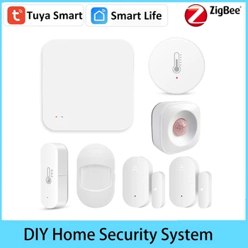 TUYA Smart Gyvenimo Zigbee 3.0 WS Wifi Prisijungti Minii Multi-Mode Vartai Belaidžio apsaugos nuo Įsilaužimo Signalizacijos Sistemos Saugumo 