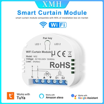 Tuya WiFi Smart Užuolaidų Įjunkite Modulio Langinių Jungiklis Ritinio Užrakto Elektros Variklio Nuotolinio Valdymo pultą Smart Gyvenimo App 