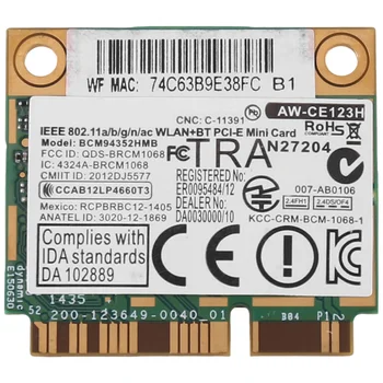 Už AzureWave BCM94352HMB WIFI, Kortelių Mini PCIe 802.11 AC 867Mhz Belaidis WI-fi, WLAN, 